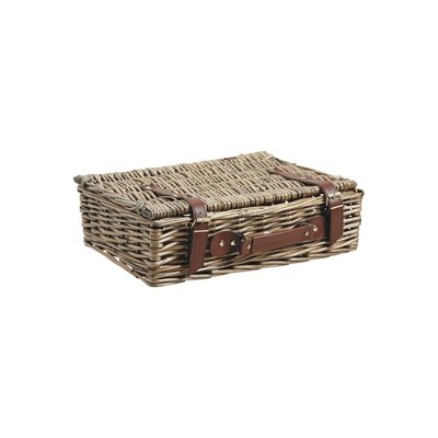 Valise de rangement en osier vieilli 1 AUBRY GASPARD