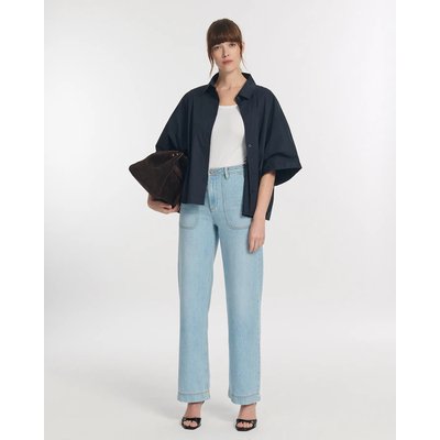 Jeans droit large taille haute long LABDIP