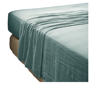 Drap plat double gaze de coton Gaia EDEN