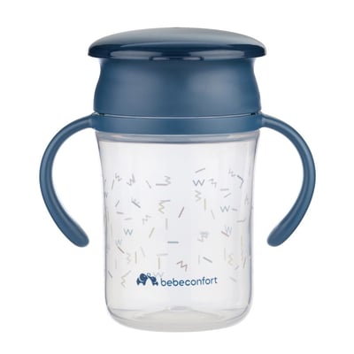 Tasse d'apprentissage 360° - 240 ml Memphis - Bubbly blue BEBECONFORT