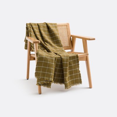 Plaid métis coton/lin, Lina LA REDOUTE INTERIEURS