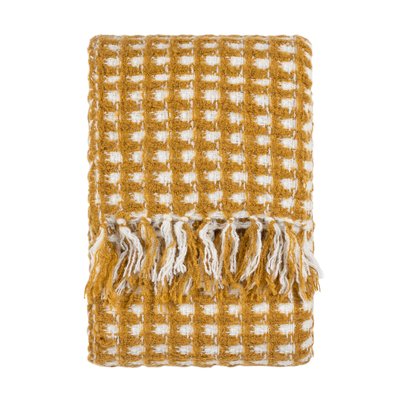 Toasty Fringe Waffle Throw FURN.