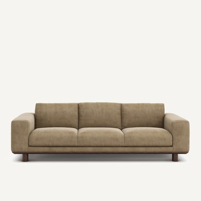 Canapé en velours stonewashed, CEREA AM.PM