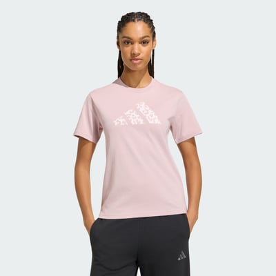T-shirt manches courtes, logo imprimé léopard ADIDAS SPORTSWEAR
