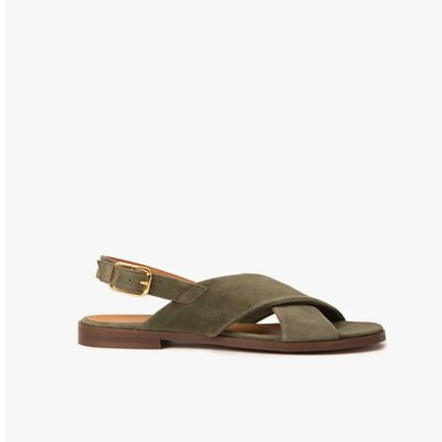 Sandale cuir velours AXELLE MAISON TOUFET