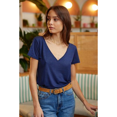 T-Shirt mit V-Ausschnitt ELVIE6 LA PETITE ETOILE