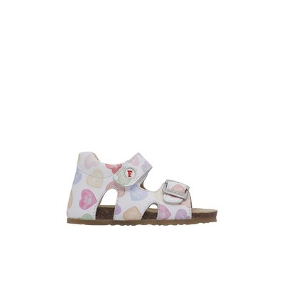 Sandales en cuir avec boucle et scratch BEA FALCOTTO