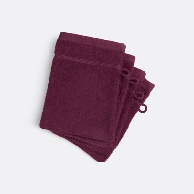 Lot 4 gants de toilette éponge bouclette, Zavara LA REDOUTE INTERIEURS
