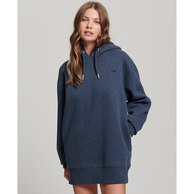 Robe sweat en coton bio à logo brodé SUPERDRY