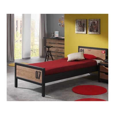ALEX Lit Simple pin massif+ Sommier lattes VIPACK