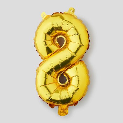 Ballon or chiffre 8 MONOPRIX MAISON