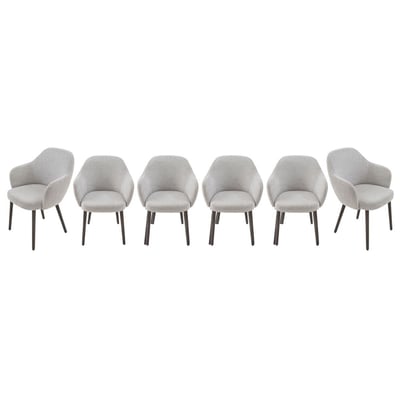 Lot de 6 fauteuils bridge en tissu L51 cm - ERNEST SIGNATURE