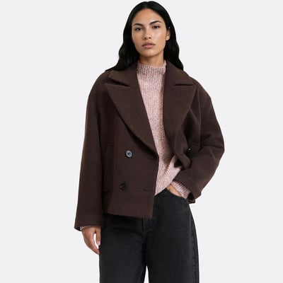 Caban court fermeture boutonnée, plein hiver LA REDOUTE COLLECTIONS