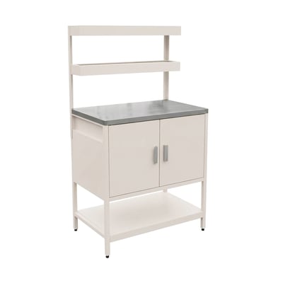 Module de cuisine extérieure acier 2 étagères suspendues 2 portes L80cm NAXOS SWEEEK