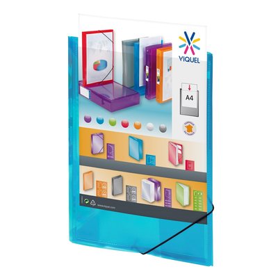 3 chemises à élastique personnalisables format A4 PROPYGLASS VIQUEL