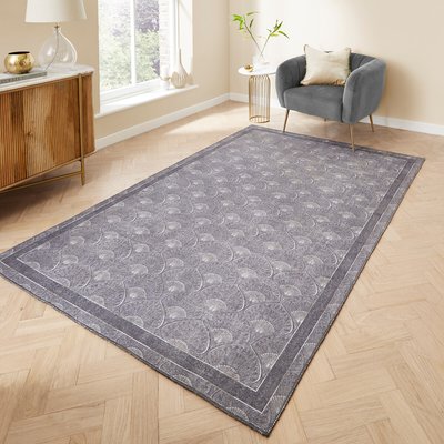 Catherine Lansfield Peacock Art Deco Washable Rug CATHERINE LANSFIELD