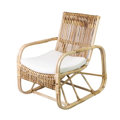 Fauteuil en rotin avec coussin ALBANE HYDILE