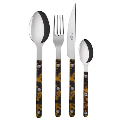 Set de 4 couverts de table, Bistrot Tortue SABRE