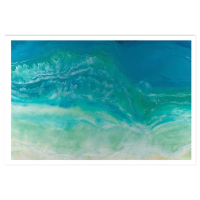 Poster bleu fluide HEXOA