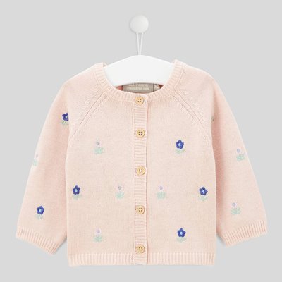 Cardigan avec broderies fleurs BOUT'CHOU
