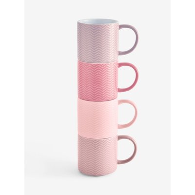 Mugs texturés à empiler, lot de 4 NEXT