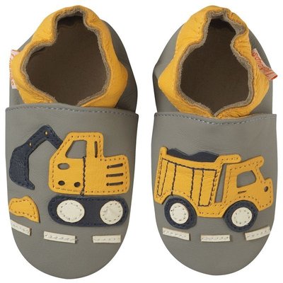 Chaussons bébé cuir souple Bartholomé le chantier TICHOUPS