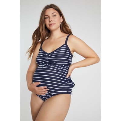 Tankini Bellieva, rayures, fronces ULLA POPKEN