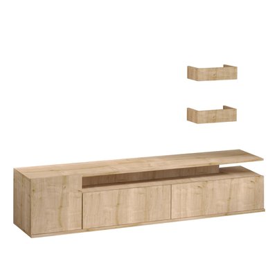 Meuble TV décor chêne L180 cm - ALIKA CALICOSY