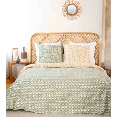 Parure housse de couette  satin de coton, Orient C DESIGN HOME TEXTILE
