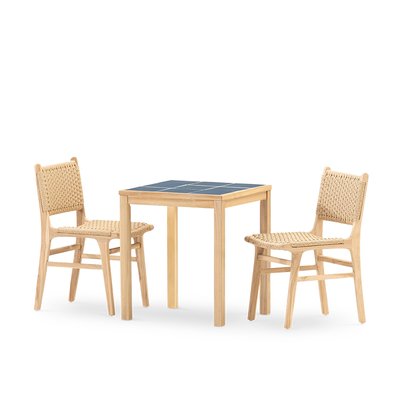 Salon de jardin, 2 chaises, BISBAL & MODENA DEFORA HOME