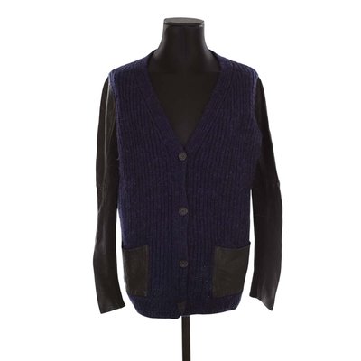 Cardigan en cuir - Bon État MAJE