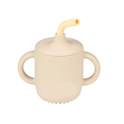 Gobelet avec paille silicone NATTOU