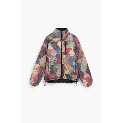 manteau court matelassé patchwork DESIGUAL