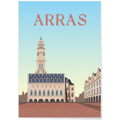 Affiche ville Arras L'AFFICHERIE