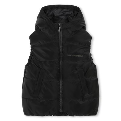 Doudoune à capuche sans manche KARL LAGERFELD KIDS