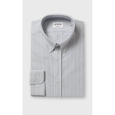 Chemise Confort fit coton Oxford Authentic à rayures ACROSS