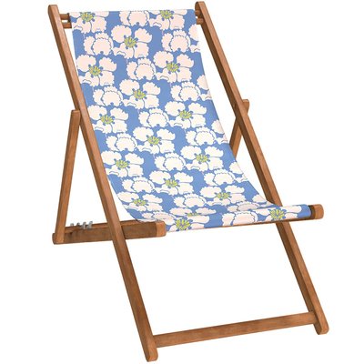 Chilienne hêtre lasuré et toile outdoor, PAOLA VENT DE BOHÈME