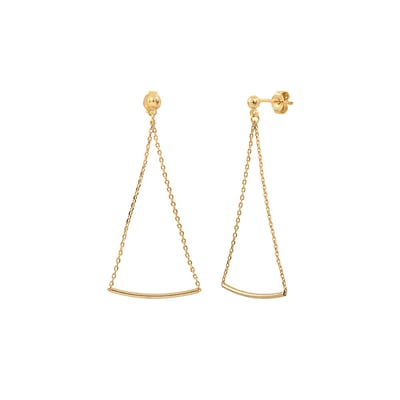Boucles d'oreilles triangle fineline CAROLINE NAJMAN