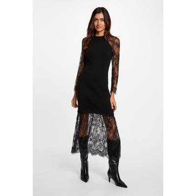 Robe tricot col montant MORGAN
