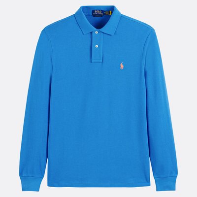 Polo direito, de mangas compridas, custom fit POLO RALPH LAUREN