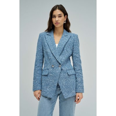 BLAZER EN DENIM AVEC JACQUARD ET PAILLETTES SALSA JEANS