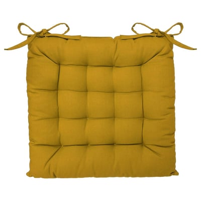 Galette de chaise carrée en coton ATMOSPHERA