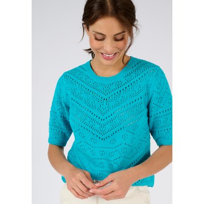 Pull maille ajourée manches aux coudes DAMART