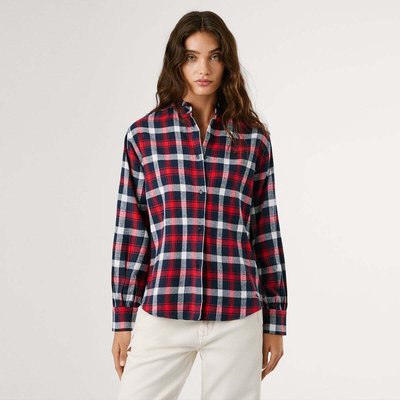 Blouse À Col Mao À Carreaux PEPE JEANS