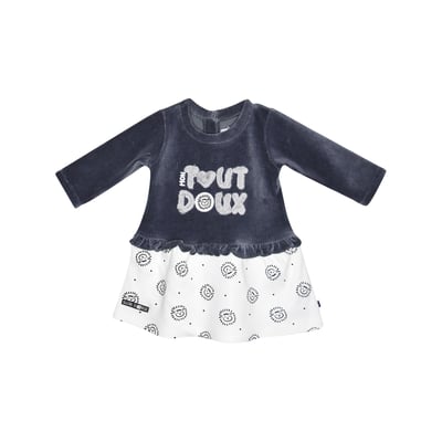 Robe bebe maille francelise SUCRE D'ORGE