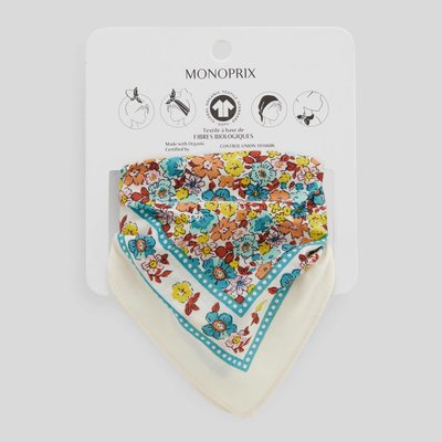 Foulard imprimé en coton MONOPRIX