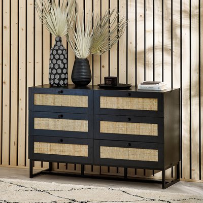 Indiya Rattan Chest of 6 Drawers SO'HOME