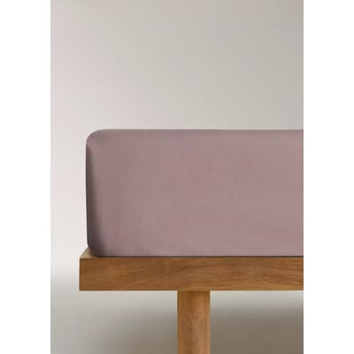 Drap-housse percale de coton 200 fils lit 90 cm MANGO HOME