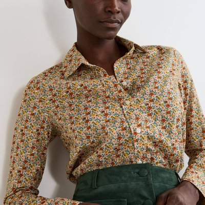 Chemise imprimée manches longues en coton BIO MONOPRIX