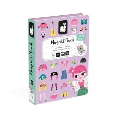 Magnéti'book Déguisements Fille, 46 Magnets JANOD